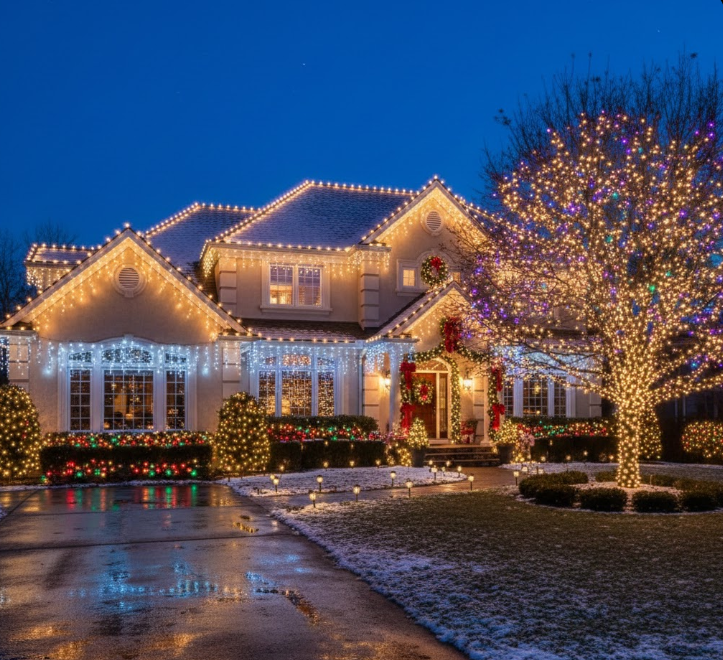  Layered Christmas Lights