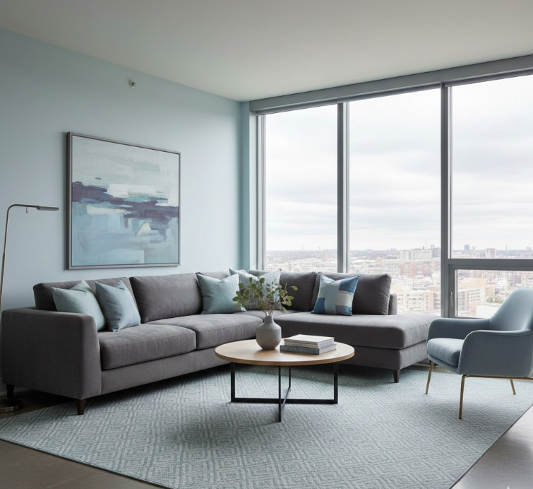 Light Blue + Gray = Effortless Elegance