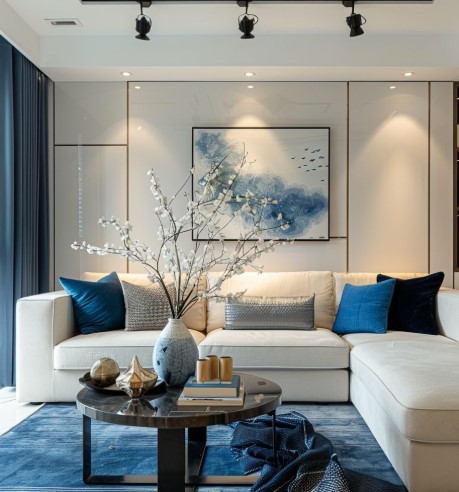Light Blue Living Room