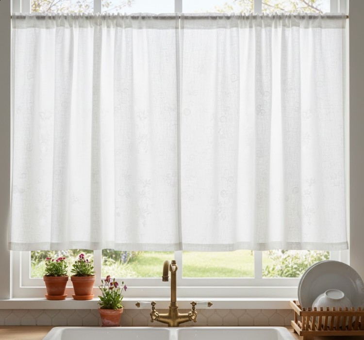 Linen Café Curtains