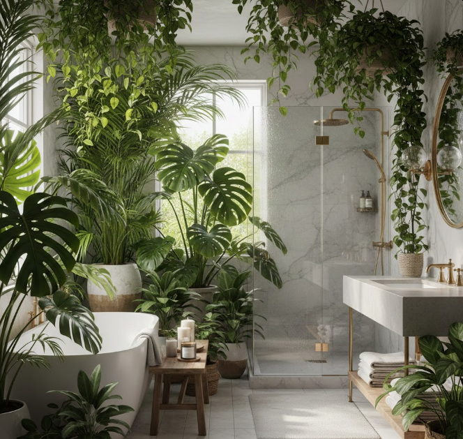 Lush Tropical Indoor Plants