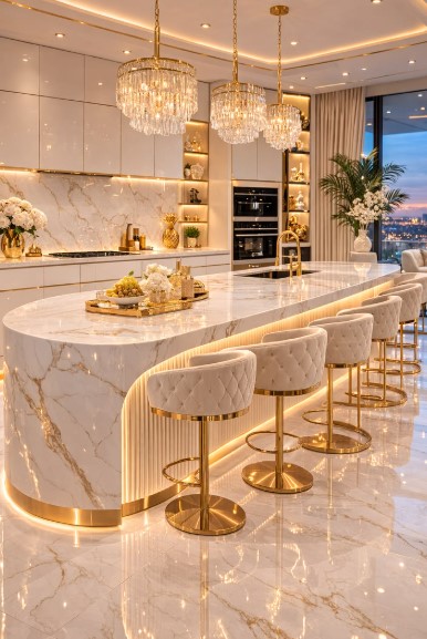 Luxurious Marble Countertops