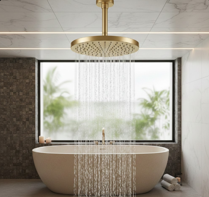Luxurious Rainfall Showerheads