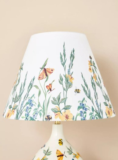 Make Over a Lampshade with Floral Fabric