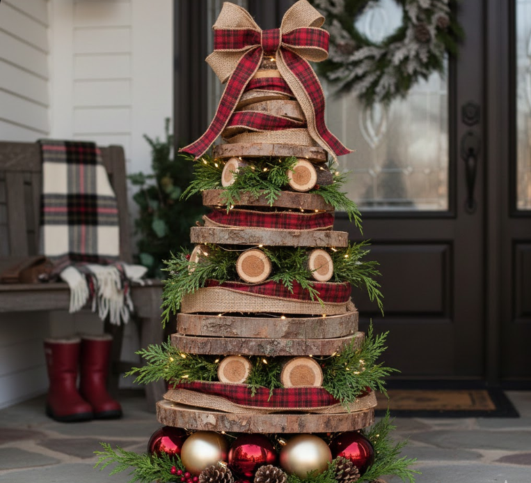 Make a Cedar-Stacked Christmas Tree