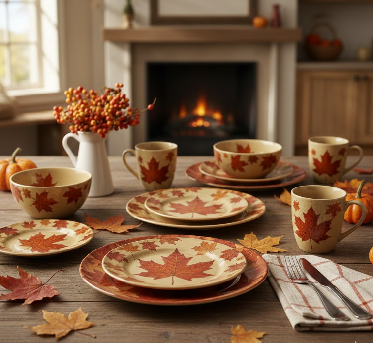 Maple Leaf Dishes