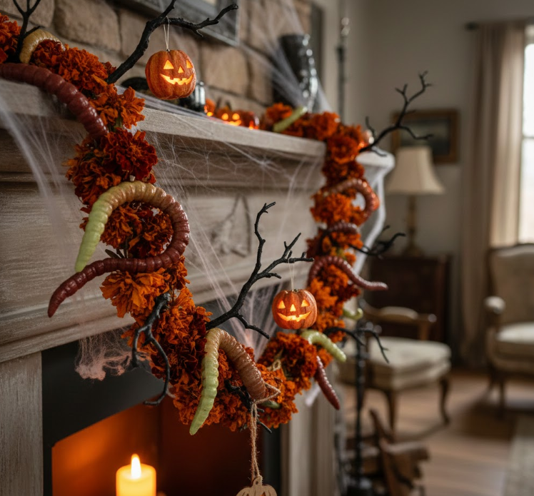 Marigold Worm Garland