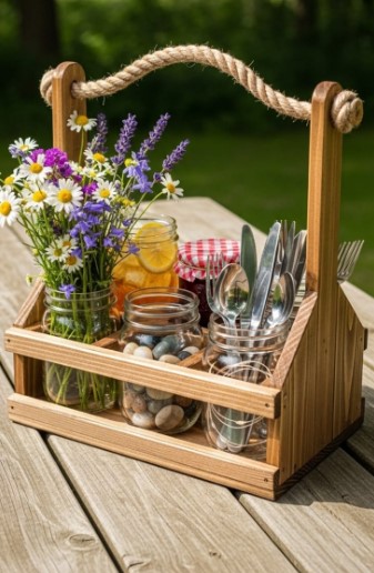 Mason Jar Caddy