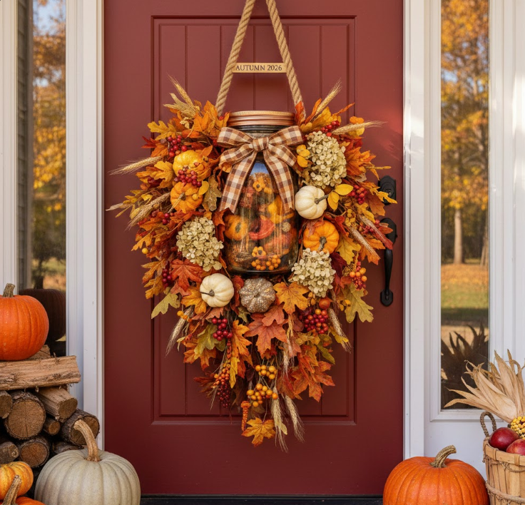 Mason Jar Fall Overflow