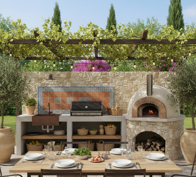 Mediterranean Style Kitchen
