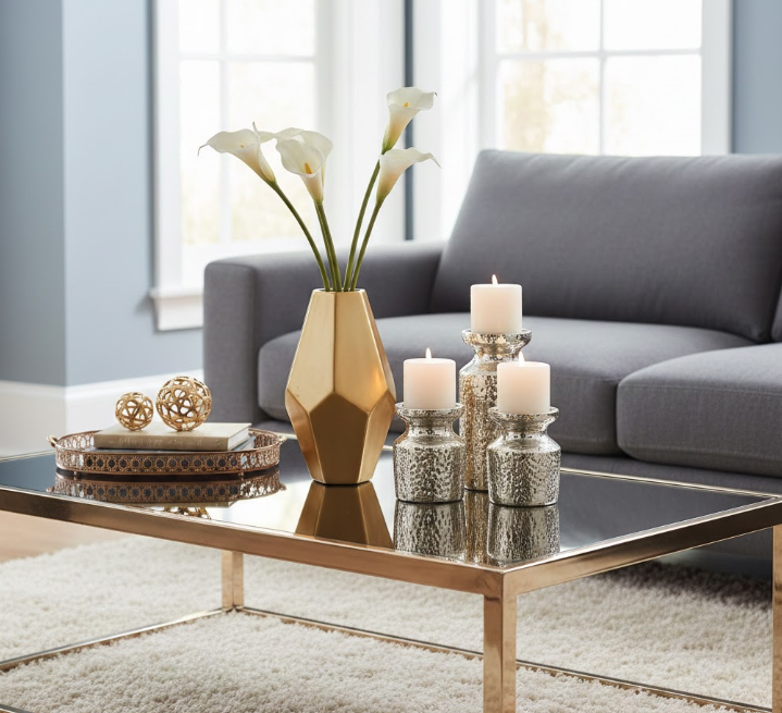 Metallic Accents for a Touch of Glam