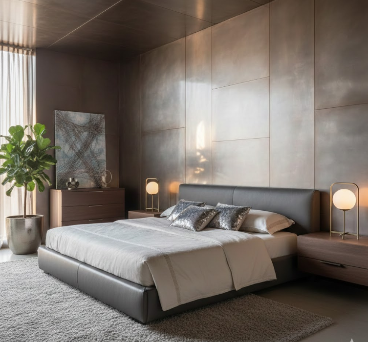 Metallic Sheen Wall Finishes 