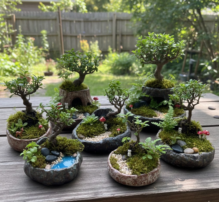 Mini “Pocket Forest” Planters