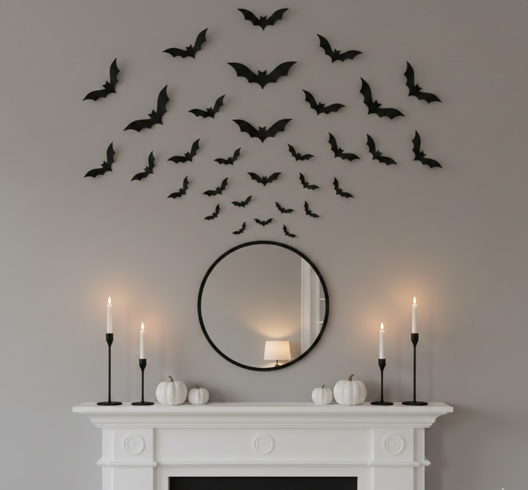 Minimalist Bat Silhouettes
