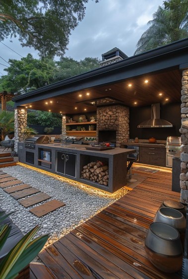 Minimalist Outdoor Kitchen