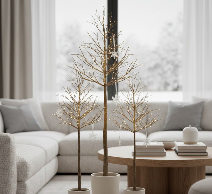 Minimalist Twig Trees