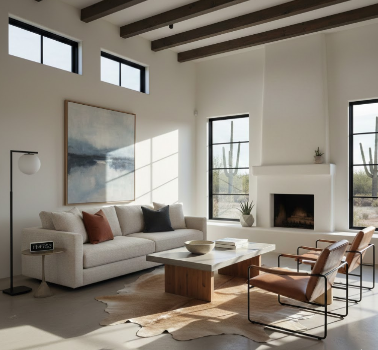 Minimalist Western Space With Clean Lines