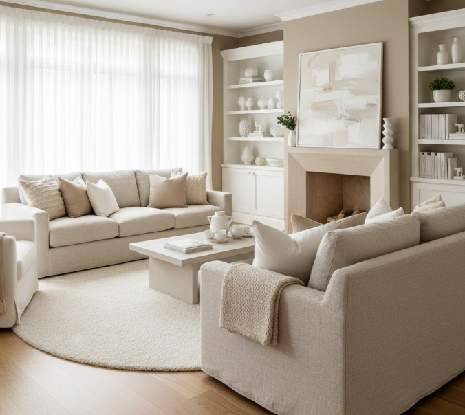  Mix Beige With White
