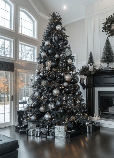Modern Black Christmas