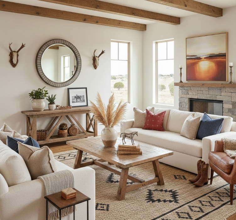 Modern Farmhouse With Western Touches