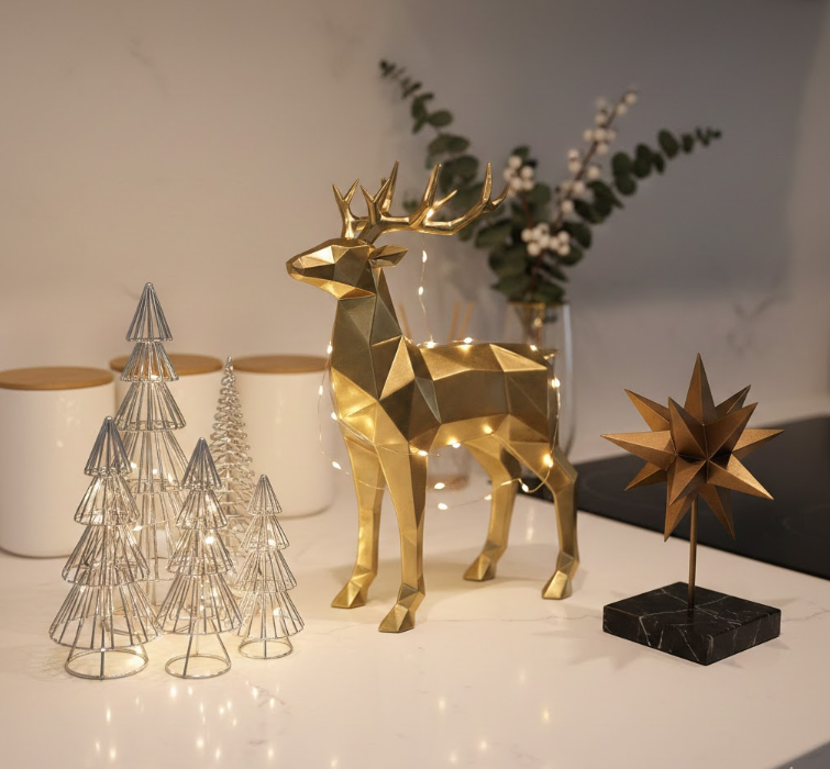 Modern Geometric Metal Sculptures