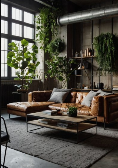 Modern Green and Industrial Chic