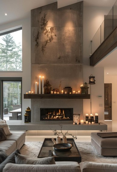  Modern Mantel Decor Layout