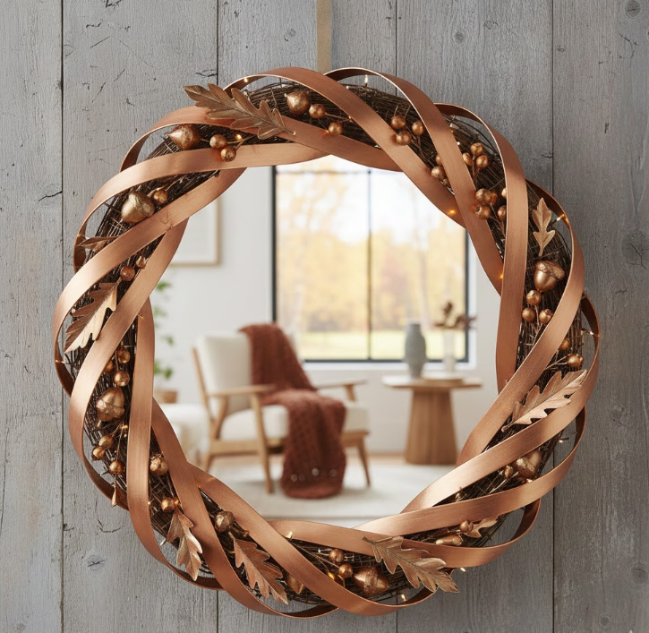 Modern Metallic Wreath