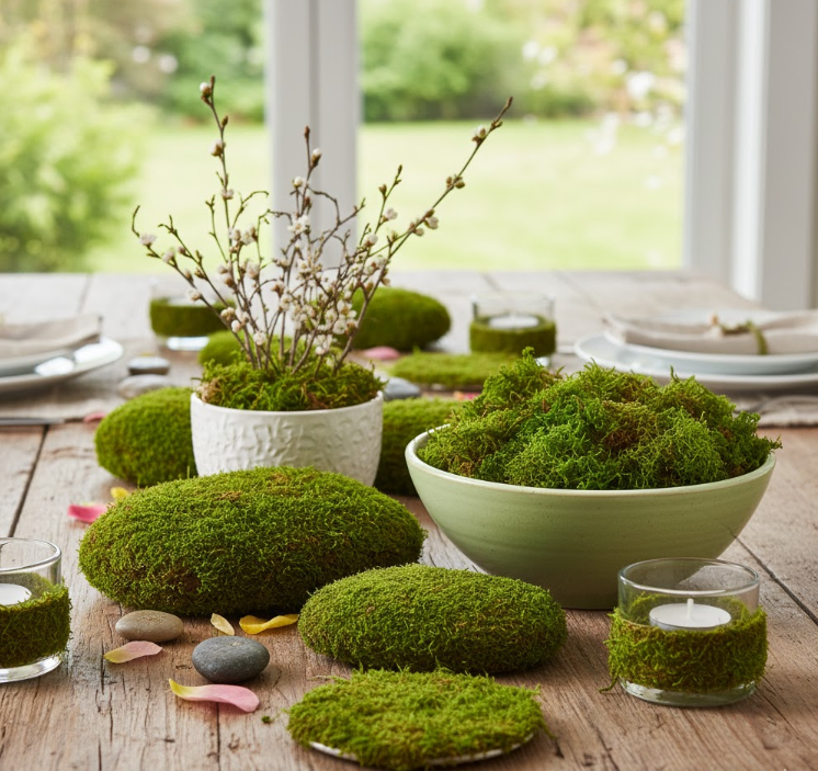 Mossy Table Accents