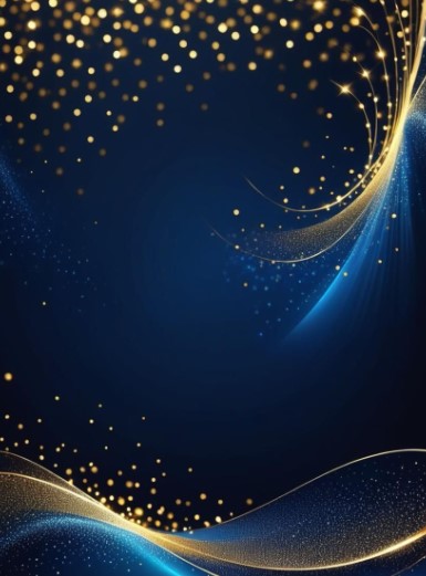 Navy Blue and Gold Glamour