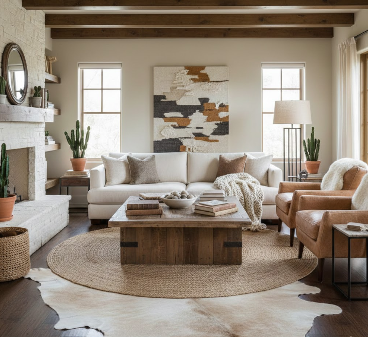 Neutral Western Style With Textured Layers