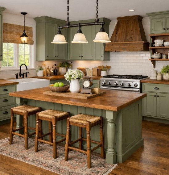  Olive Love Kitchen Island