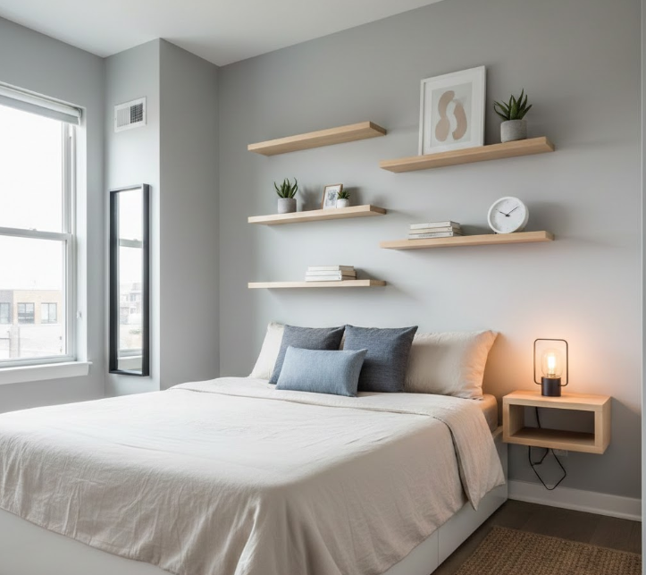 Opt for Floating Shelves