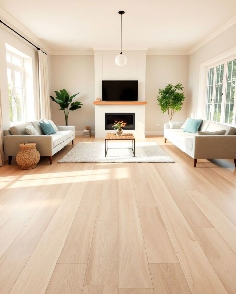 Opt for Light Wood Floors