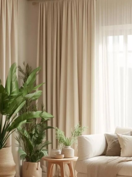 Opt for Linen or Cotton Curtains