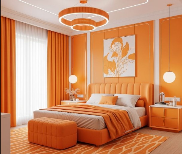 Orange Bedroom