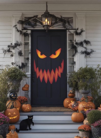 Orange-Eyed Monster Door