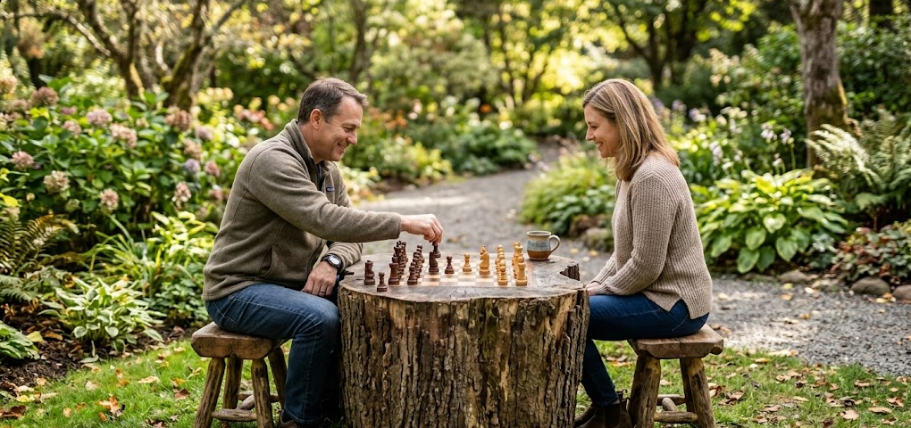 Outdoor Chess Table