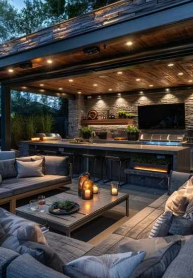  Outdoor Kitchen Lounge