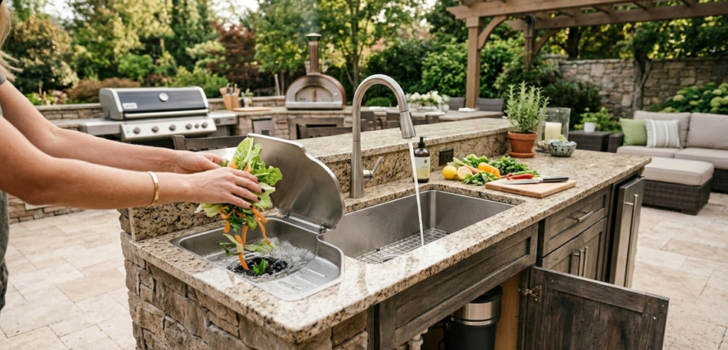 Outdoor Sink With Garbage Disposal