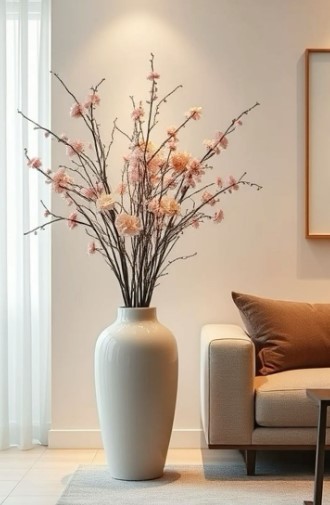 Oversized Ceramic Floor Vases
