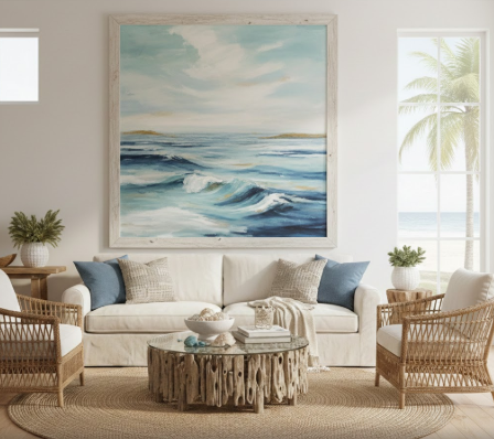 Oversized Coastal Art