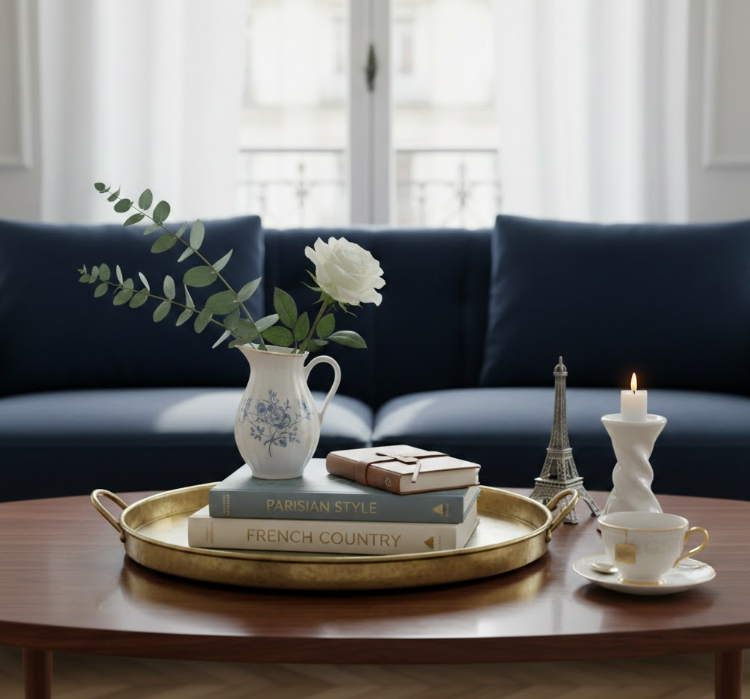 Parisian-Inspired Coffee Table Tray