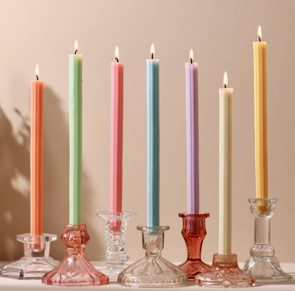 Pastel Perfection with Taper Candles 