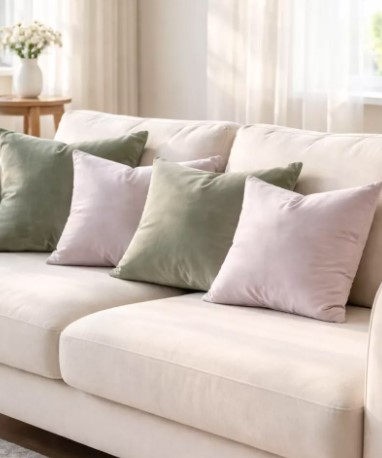 Pastel Velvet Throw Pillows