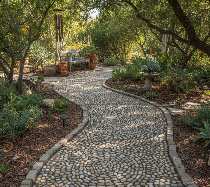 Pebble Mosaic Walkway