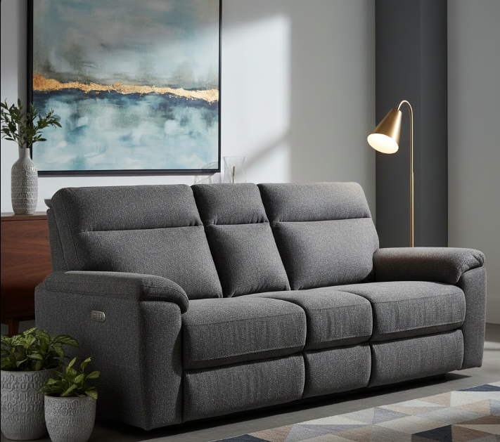 Performance Fabric Power Sofa