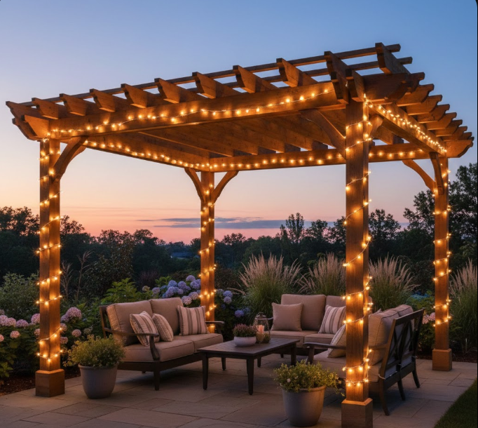 Pergola Outline Lights