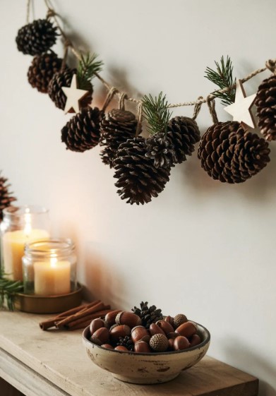 Pinecone Garland Inspiration