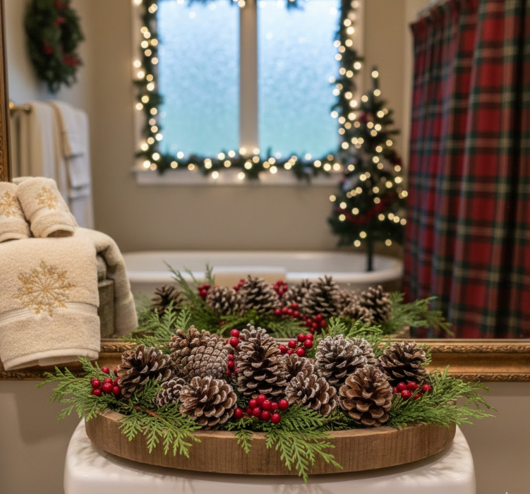 Pinecone Tray Display